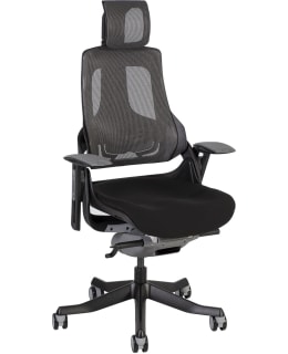 HOME4YOU WAU MUSTA/HARMAA TYÖTUOLI Main Image