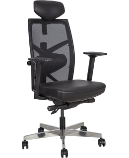 HOME4YOU TUNE NAHKA MUSTA TYÖTUOLI Main Image