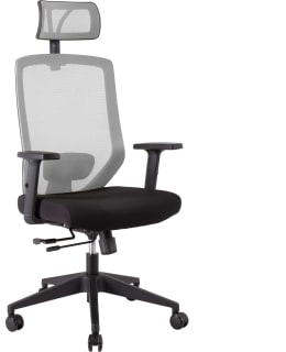 HOME4YOU JOY MUSTA/HARMAA TYÖTUOLI Main Image