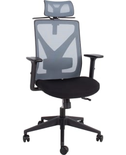 HOME4YOU MIKE MUSTA/HARMAA TYÖTUOLI Main Image