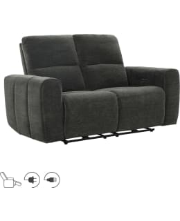 HOME4YOU MATIAS 23791 GRY 2-SEAT ELEC Main Image