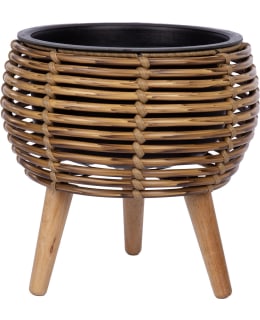 HOME4YOU WICKER PLANTER 38229 BRW 28X28 Main Image