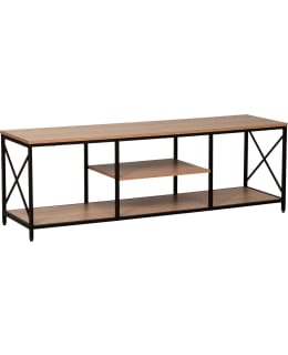 HOME4YOU STUDY 40851 OAK/BLK TV TABLE Main Image