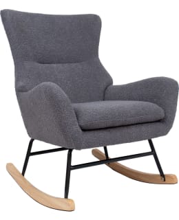 HOME4YOU ROMY 65427 GREY ROCKING CHAIR Main Image
