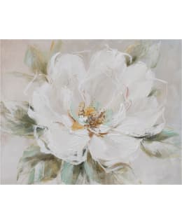 HOME4YOU 87075 WHITE FLOWER PAINTING Main Image