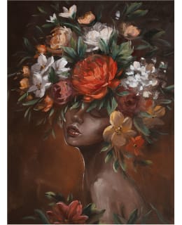 HOME4YOU 87078 FLOWERHEAD OIL PAINTING Main Image