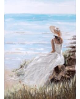 HOME4YOU 87596 LADY BEACH OIL PAINT Main Image