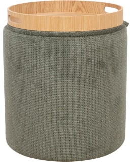 HOME4YOU 88559 OTTOMAN GREEN Main Image