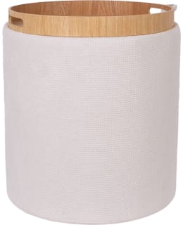 HOME4YOU HIRO 88992 WHT OTTOMAN Main Image