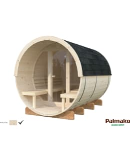 ANITA 1,6+0,7 M2 LASISEINÄ TYNNYRISAUNA Main Image