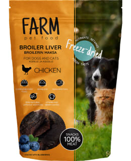 FARM Pet Food 50 g pakastekuivattu kanan maksa koirille ja kissoille Main Image