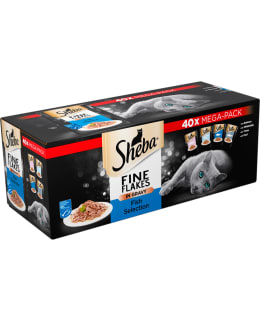 Sheba Fine Flakes 40 x 85 g Kalalajitelma kastikkeessa kissalle Main Image