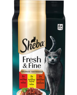 SHEBA F&F 6X50G HÄRK,KAN JA LAMM KASTIKK Main Image