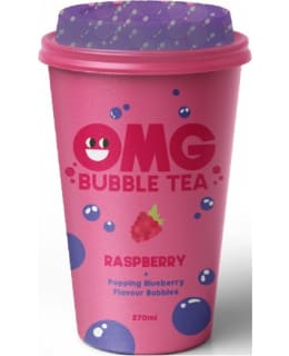OMG BUBBLE TEA VADELMA, MUSTIKKA 270ML Main Image