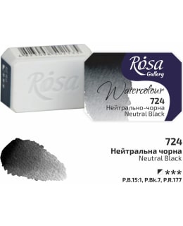 ROSA 1/1 724/ NEUT BLACK AKVARELLINAPPI Main Image