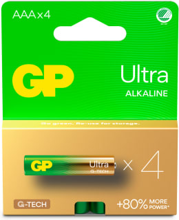 GP ULTRA ALKALINE AAA/LR03 4KPL PARISTO Main Image