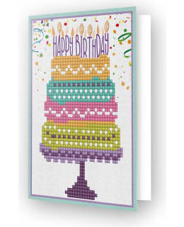 DD HAPPY B-DAY CAKE KORTTI TIMANTTITYÖ Main Image