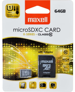 Maxell MICRO SDXC 64GB CLASS10 +ADAPTERI Main Image