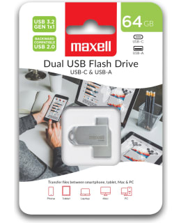 MAXELL USB 3.2 GEN1 64GB USB A+C MUISTIT Main Image