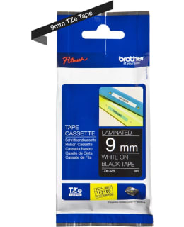 BROTHER TZE325 TAPE WHITE/BLACK 9MM 8M Main Image