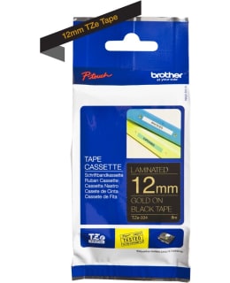 BROTHER TZE334 TAPE GOLD/BLACK 12MM 8M Main Image