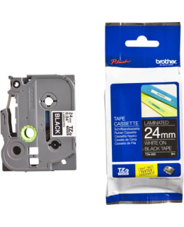BROTHER TAPE TZE355 WHITE/BLACK 24MM 8M Main Image