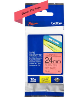 BROTHER TZE451 TAPE BLACK/RED 24MM 8M Main Image