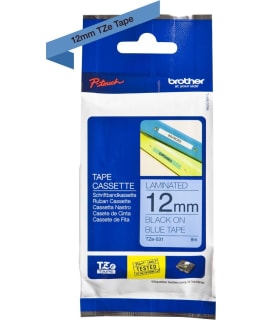 BROTHER TZE531 TAPE BLACK/BLUE 12MM 8M Main Image