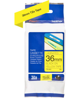 BROTHER TZE661 TAPE BLACK/YELLOW 36MM 8M Main Image