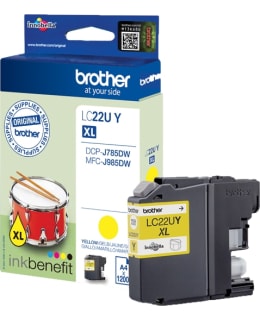 BROTHER LC22UY KELTAINEN MUSTEPATRUUNA Main Image