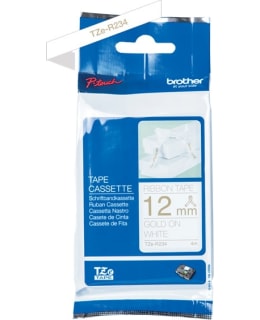 BROTHER TZER234 12 GOLD ON WHITE RIBBON Main Image