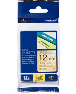 BROTHER TZE-PR831 12 BLACK ON GOLD TAPE Main Image