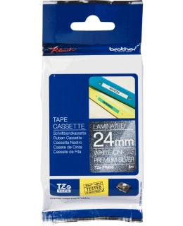 BROTHER TZE-PR955 24 WHITE ON SILVER Main Image