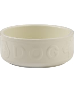 CREAM LETTERED DOG BOWL 15CM M/O Main Image