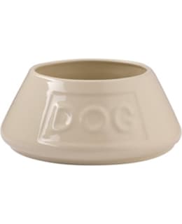 CREAM NON TIP LETTERED DOG BOWL 21CM M/O Main Image