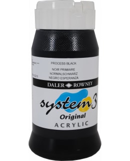 DR System 3 acrylic 500ml 040 Process black Main Image