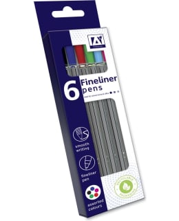 AKO 6KPL FINELINER VÄRIKYNÄ Main Image