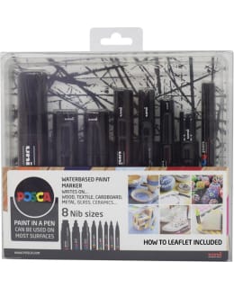 UNI POSCA 8 MUSTA MAALIKYNÄSETTI Main Image