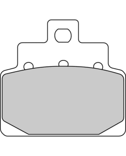FERODO FDB2095 BRAKE PADS ORGANIC ARGENT Main Image