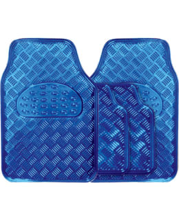 SW CHECKER BLUE 4OS CAR MAT SET Main Image