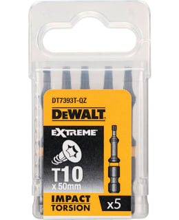 DEWALT 57 5KPL TORS-ISKURUUVIKÄRJET T10 Main Image