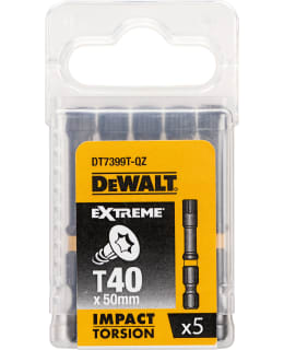 DEWALT 57 5KPL TORS-ISKURUUVIKÄRJET T40 Main Image