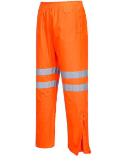PW RT31ORRL HI-VIS RAIN TRAFFIC TROUSERS Main Image
