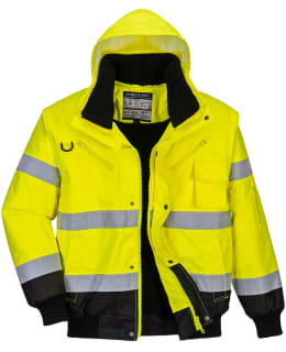 PORTWEST C465YBR HI-VIS BOMBER-TAKKI XL Main Image