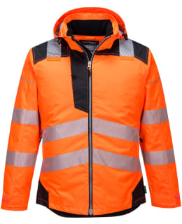 PW T400 OR/MU HI-VIS TALVITAKKI  XS Main Image