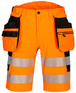 Portwest DX446OBR46 DX4 Hi-Vis rshortsit Main Image