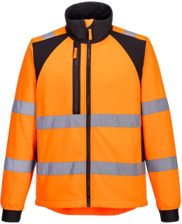 PW CD875OBR WX2 HIVIS SOFTSHELL L Main Image