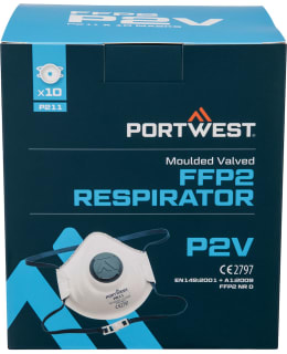 PW P211WHR FFP2 VALVED RESPIRATOR PK10 Main Image
