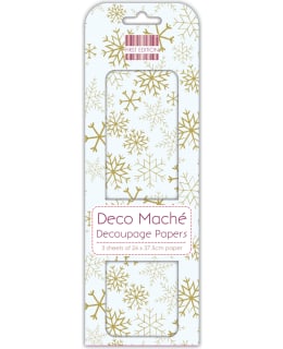 TC DECOUPAGE 3X KULTA LUMIHIUTALE PAPERI Main Image