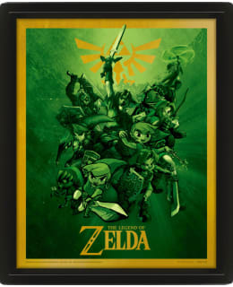 Wall Art Zelda 3D 20x25 cm kehys Main Image